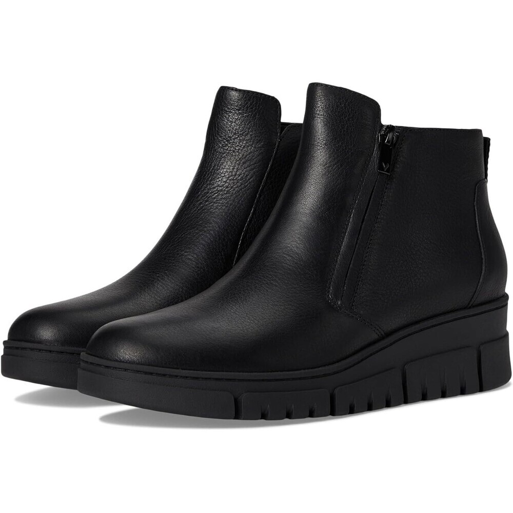 Vionic Uptown Sur Bootie Women's Black Leather Side Zip Ankle Boots GAL1670